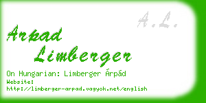 arpad limberger business card